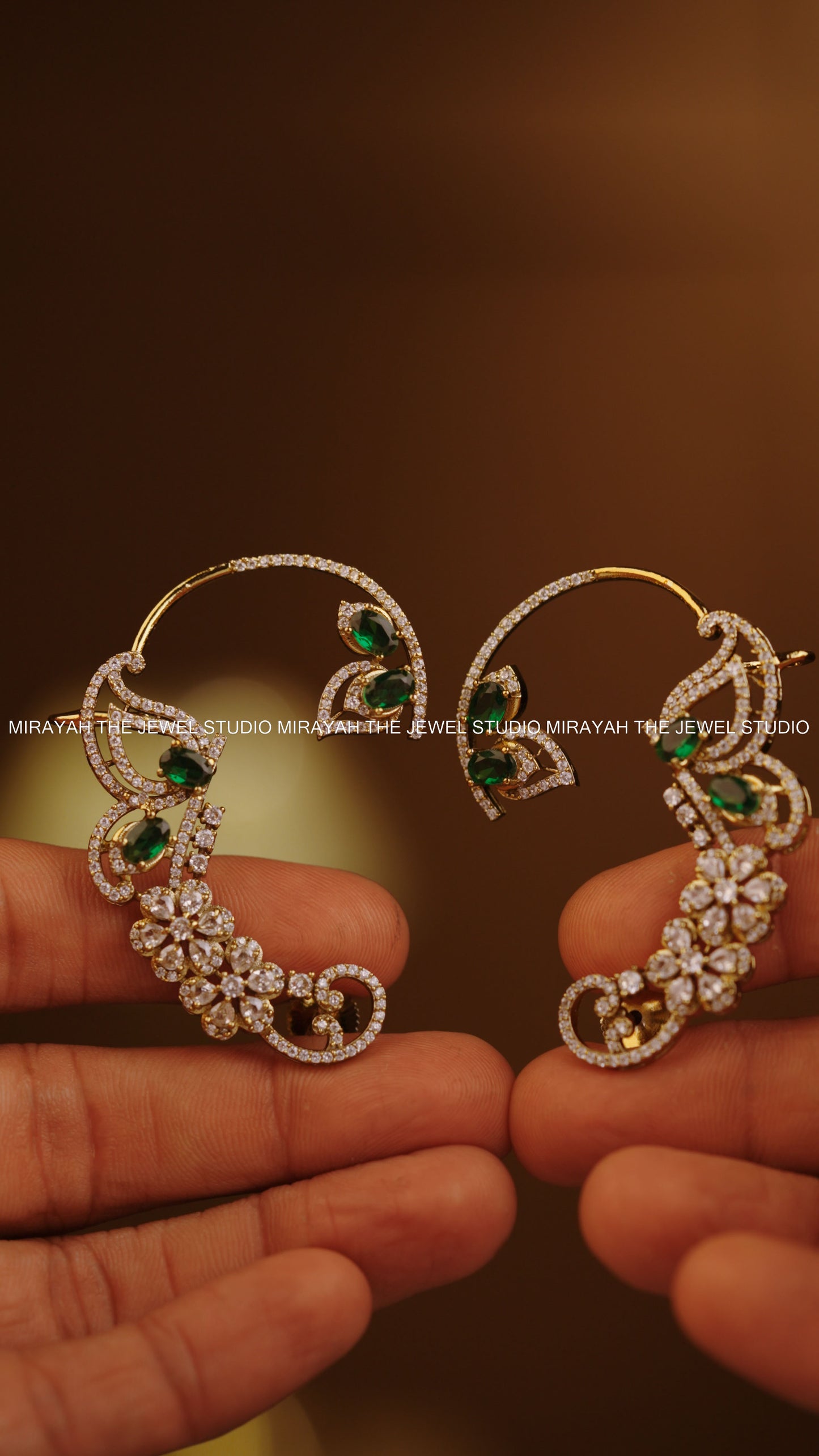 LEAF AND BLOSSOM EARCUFF