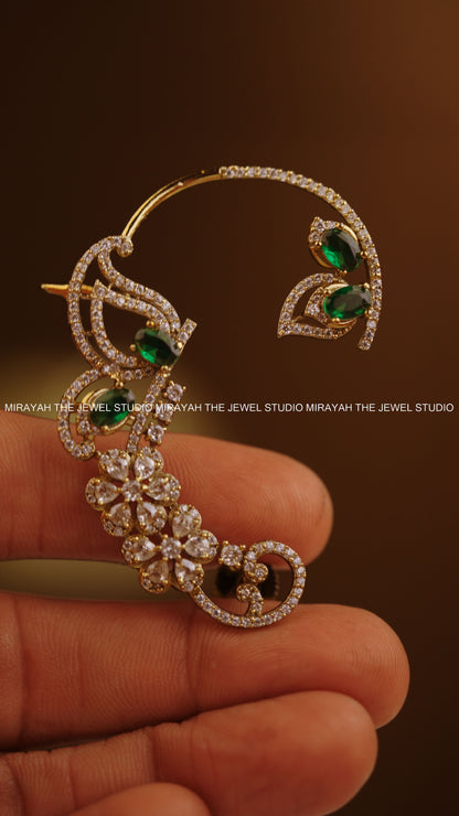 LEAF AND BLOSSOM EARCUFF
