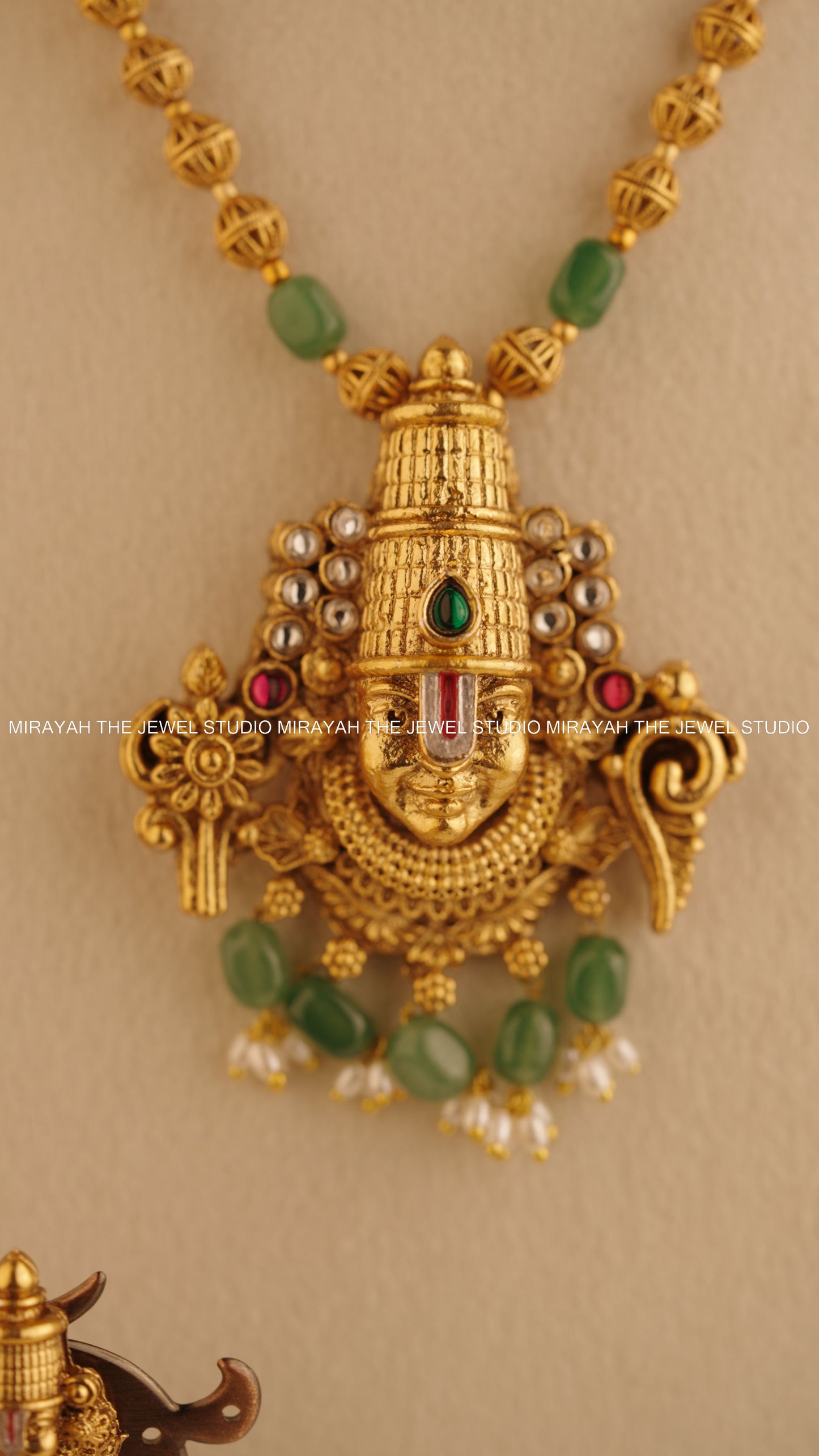 TIRUMALA TEJAS NECKLACE - GREEN