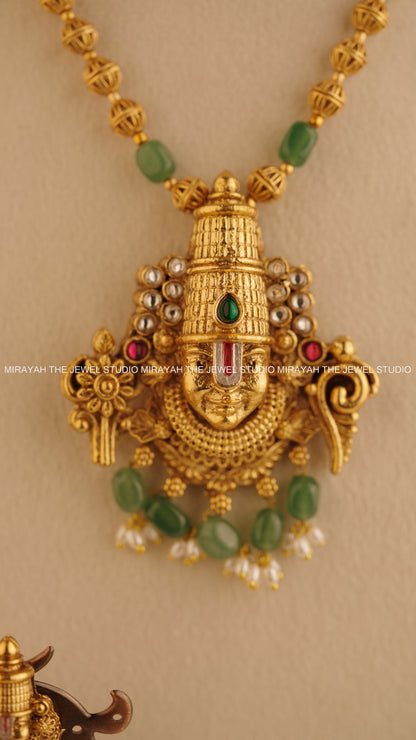 TIRUMALA TEJAS NECKLACE - GREEN