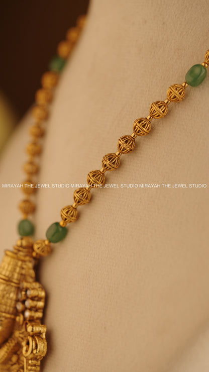 TIRUMALA TEJAS NECKLACE - GREEN