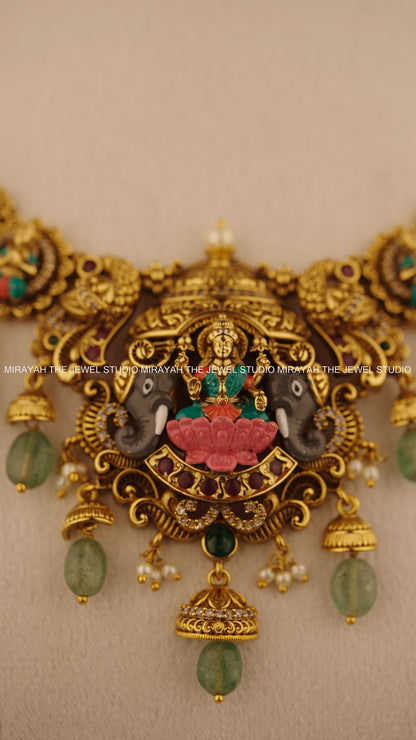 PREMIUM ELEPHANT CROWN NECKLACE