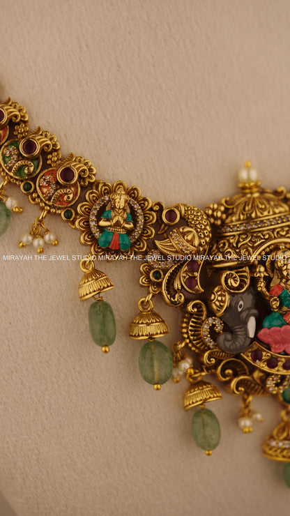 PREMIUM ELEPHANT CROWN NECKLACE