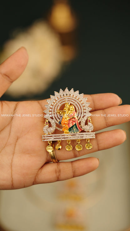 RADHEY SHYAM HASLI Necklace (with detachable pendant)