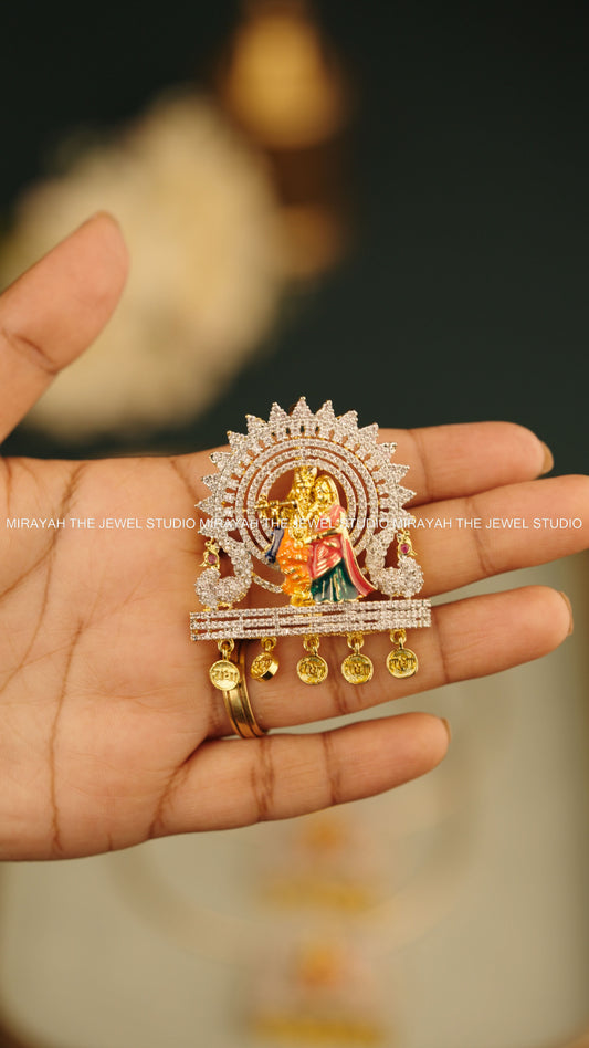 RADHEY SHYAM HASLI Necklace (with detachable pendant)