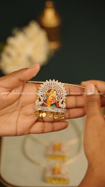 RADHEY SHYAM HASLI Necklace (with detachable pendant)