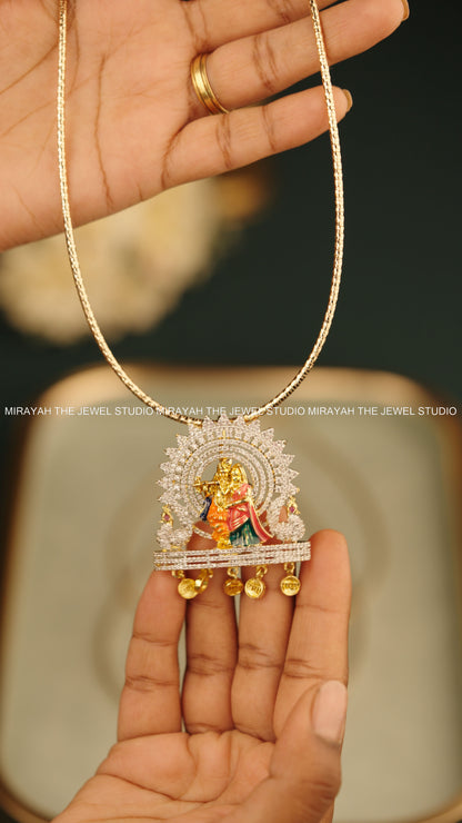 RADHEY SHYAM HASLI Necklace (with detachable pendant)