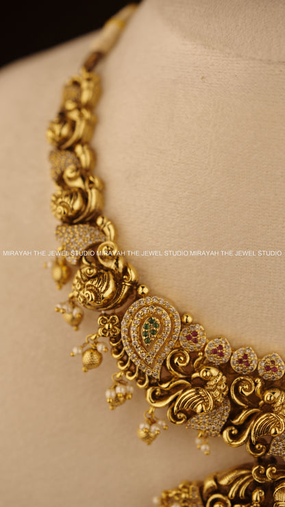 PREMIUM LAKSHMI CHANDRIKA NECKLACE