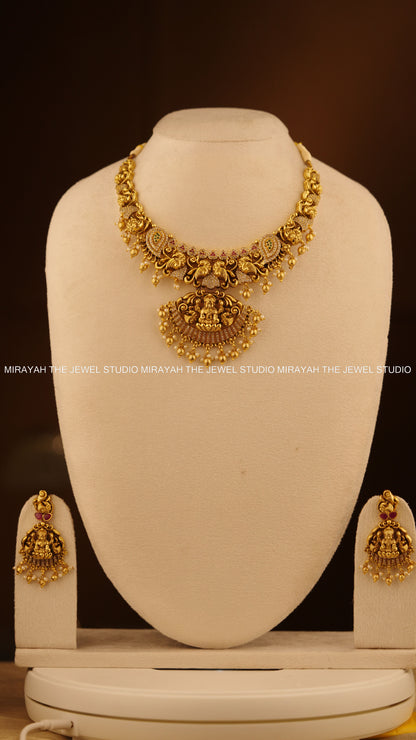 PREMIUM LAKSHMI CHANDRIKA NECKLACE