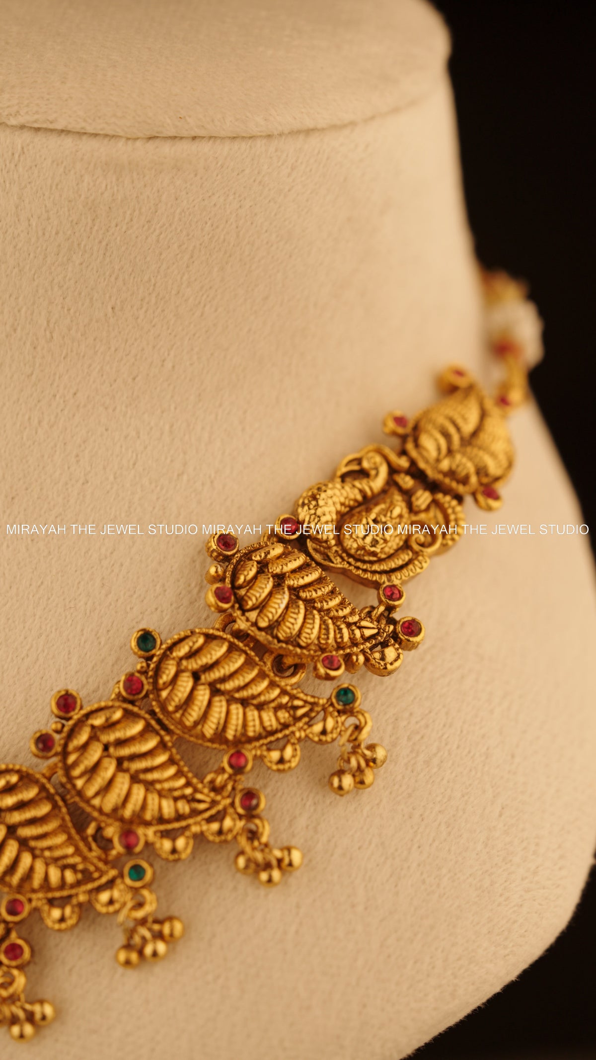 MAANGA ALANKARA NECKLACE - RUBY
