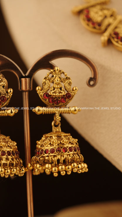 PANCHA LAKSHMI NECKLACE - RED
