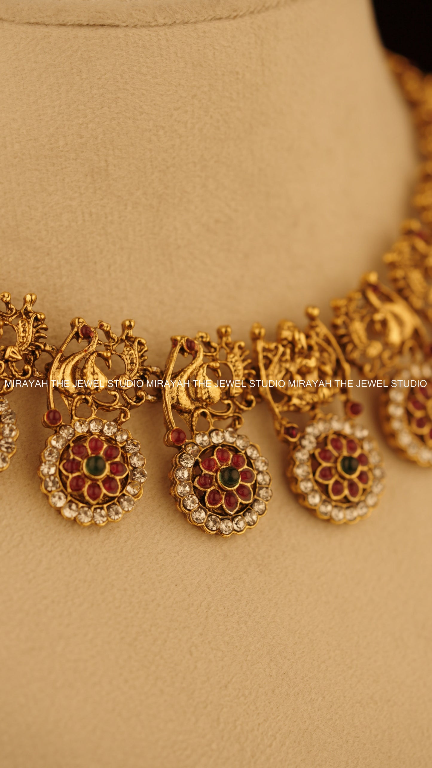 ROUND RUBY NECKLACE