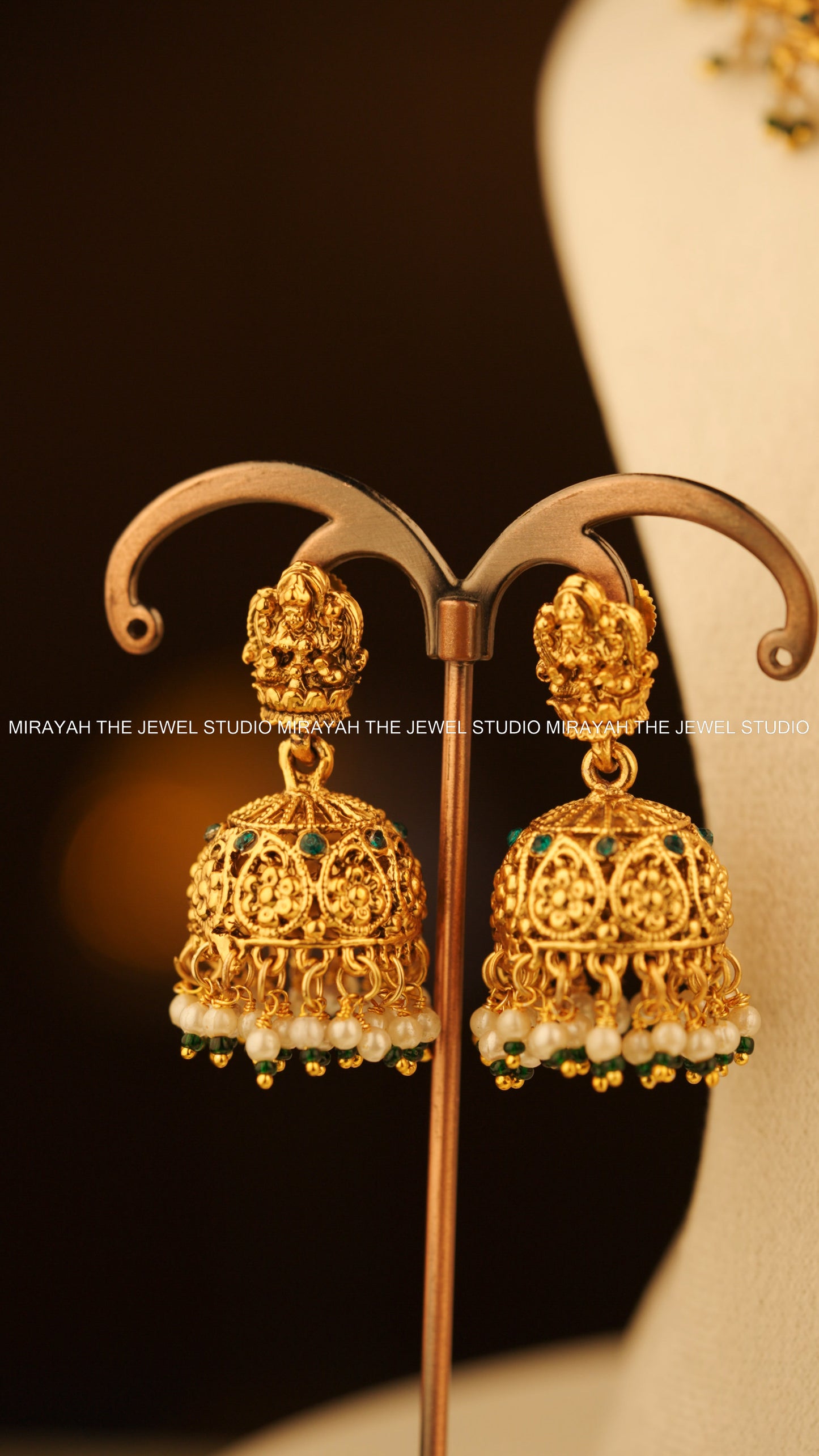 MAANGA ALANKARA NECKLACE - AQUA GREEN