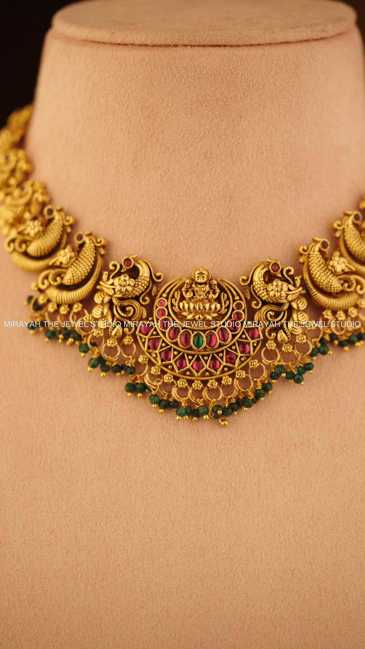 VEDA LAKSHMI NECKLACE - GREEN