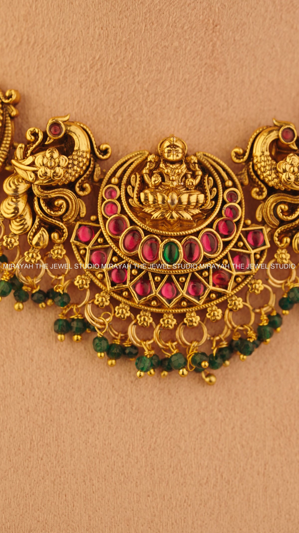 VEDA LAKSHMI NECKLACE - GREEN