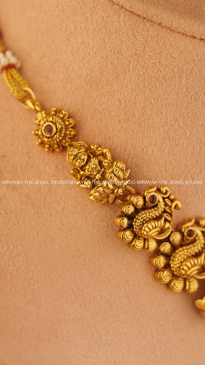 VEDA LAKSHMI NECKLACE - GREEN