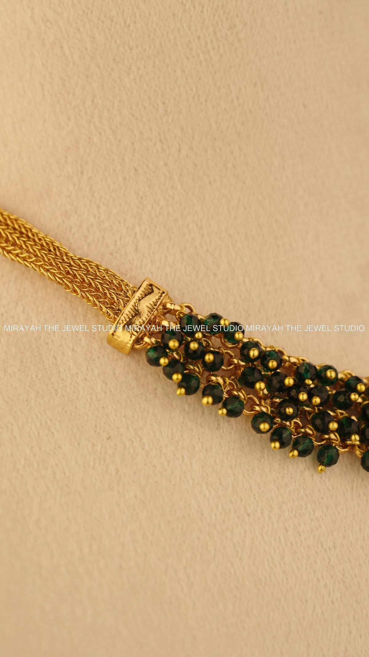 PEARL PEACOCK NECKLACE - GREEN