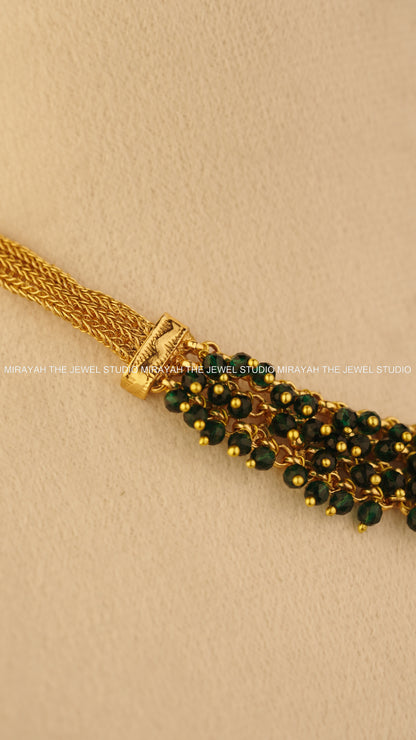 PEARL PEACOCK NECKLACE - GREEN