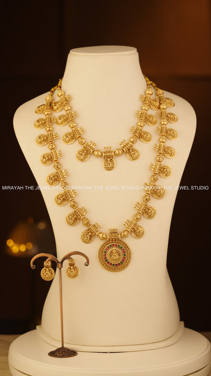 SVARNA CHAKRA COMBO - RUBY AND GREEN