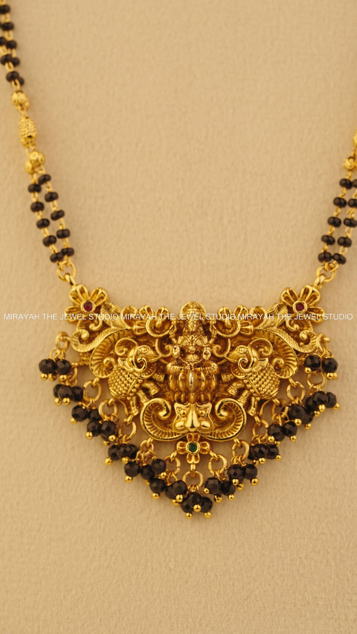 MANGALYA DEVI BLACK BEAD HARAM