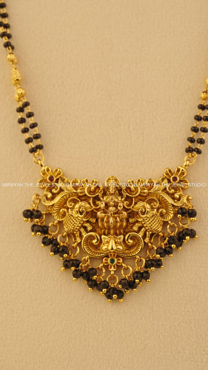 MANGALYA DEVI BLACK BEAD HARAM
