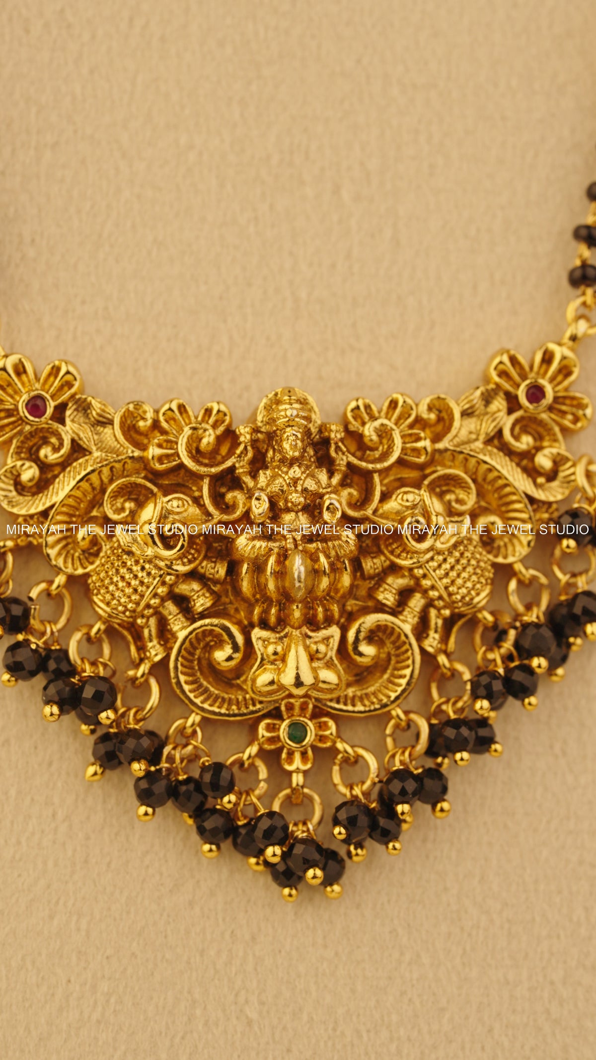 MANGALYA DEVI BLACK BEAD HARAM