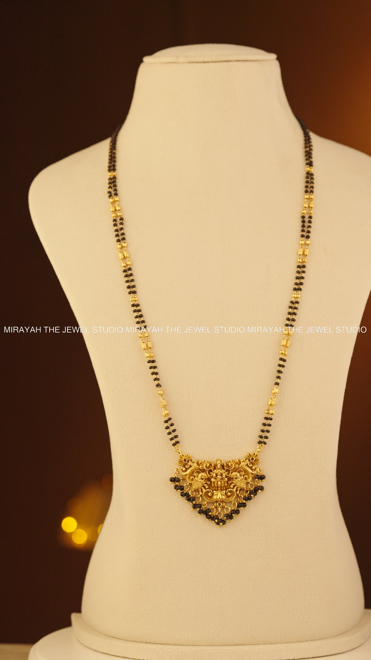 MANGALYA DEVI BLACK BEAD HARAM