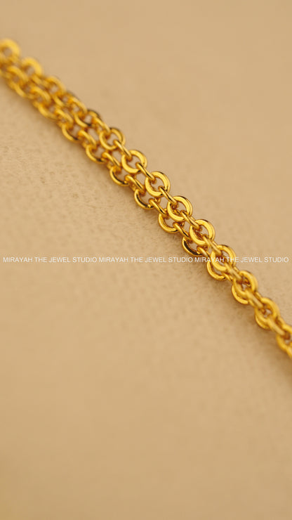 GOLDEN LAKSHMI LOTUS NECKLACE