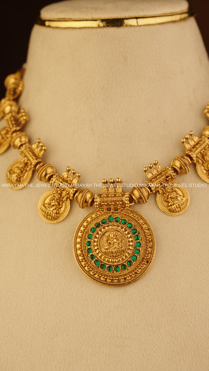 SVARNA CHAKRA NECKLACE - GREEN