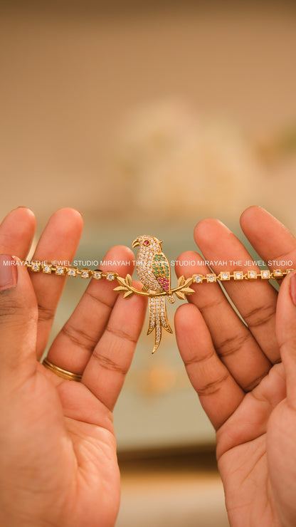 PREMIUM GOLDEN PARROT NECKLACE