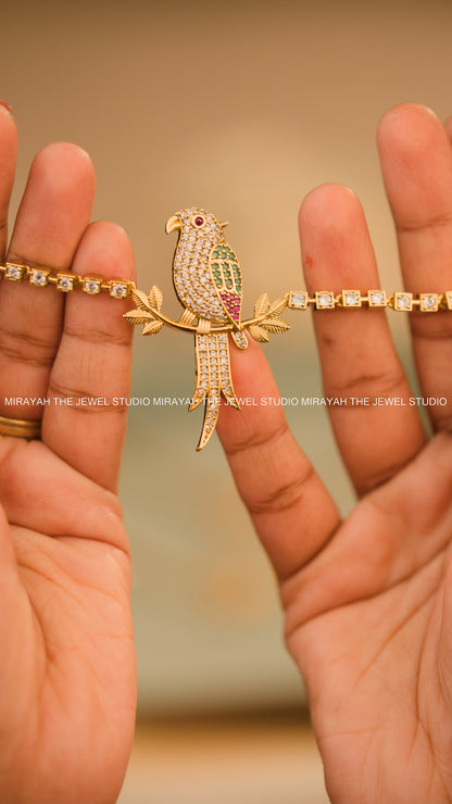 PREMIUM GOLDEN PARROT NECKLACE