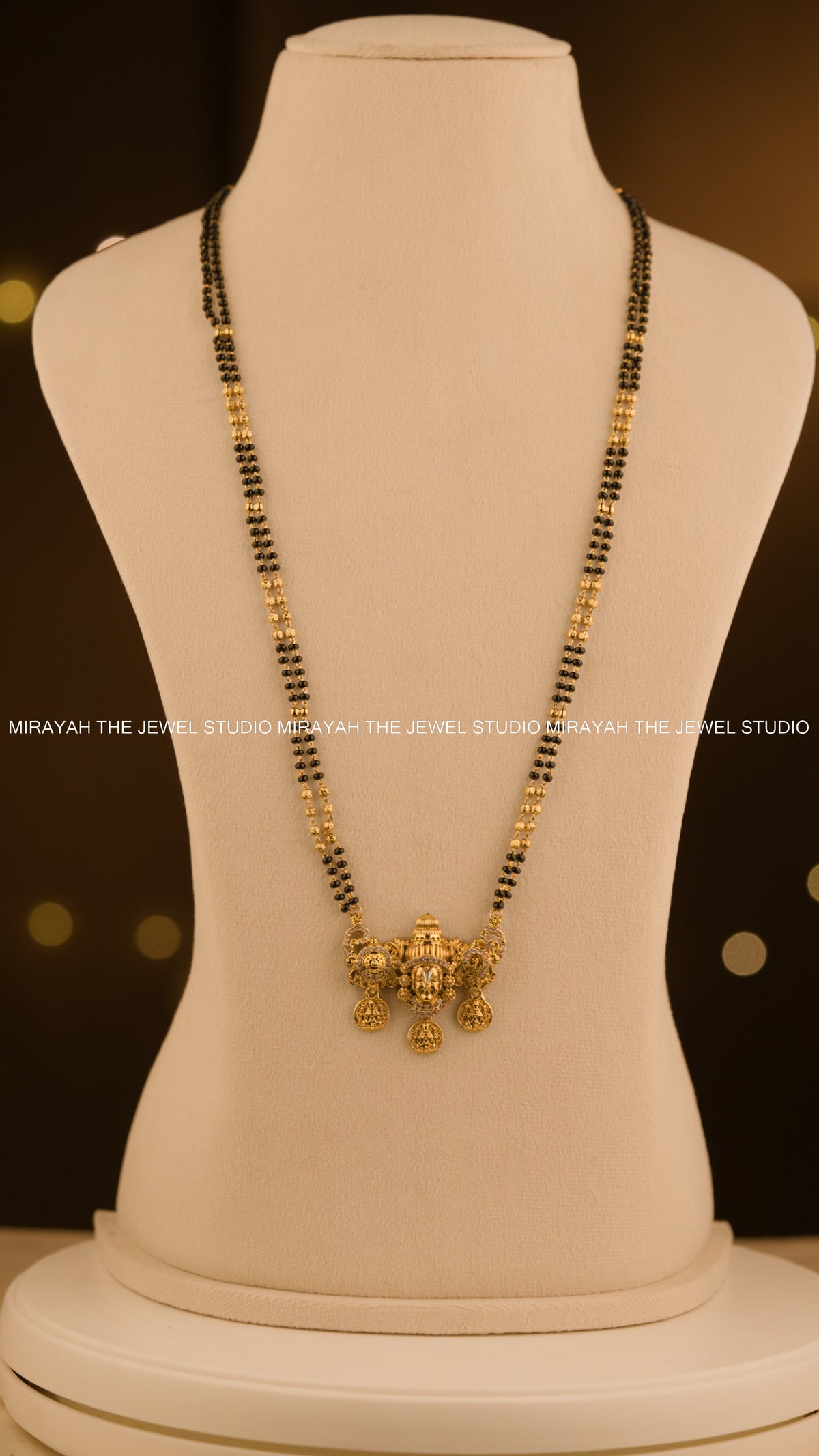 BLACK BEAD SRINIVASA HARAM