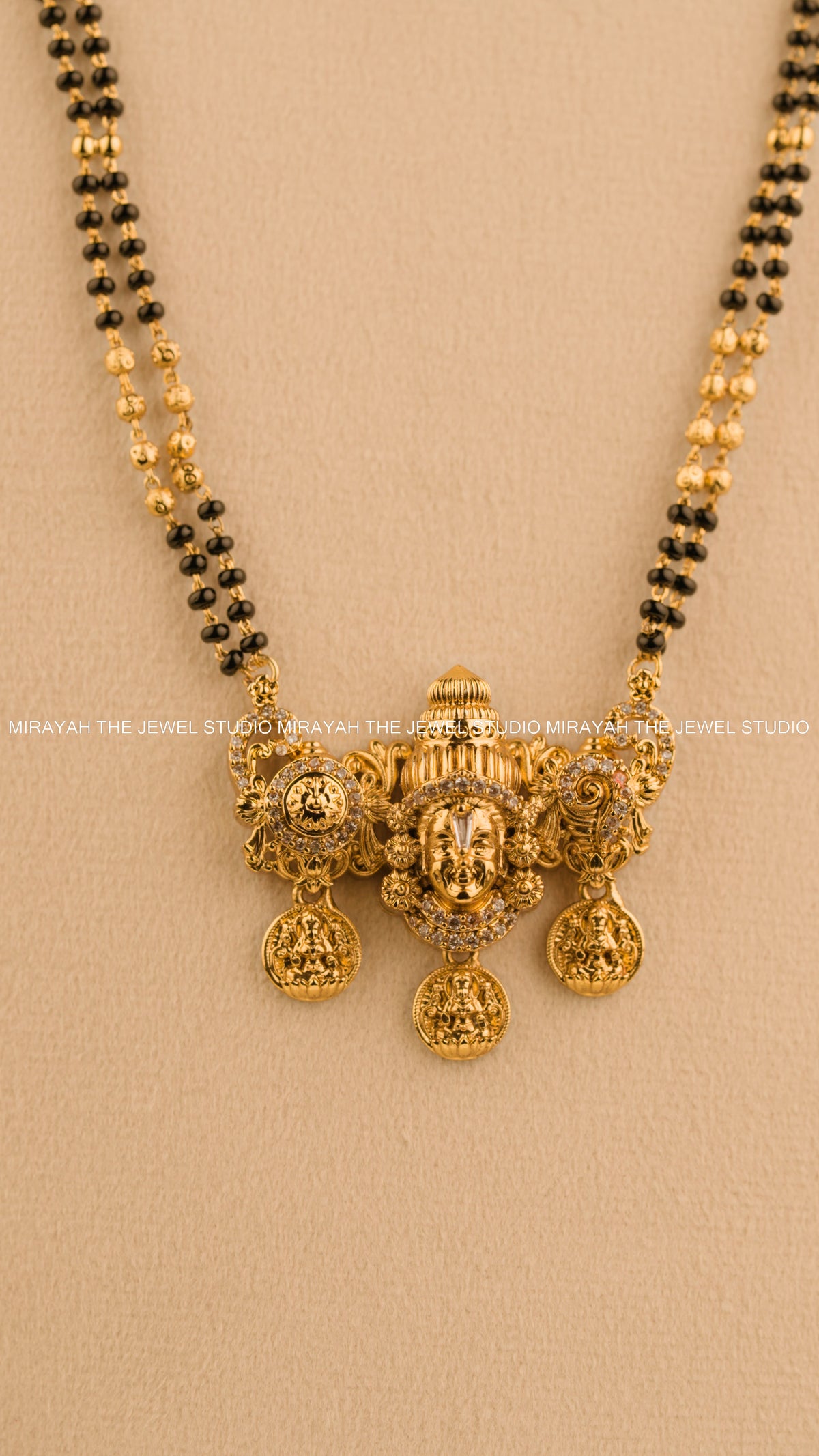 BLACK BEAD SRINIVASA HARAM