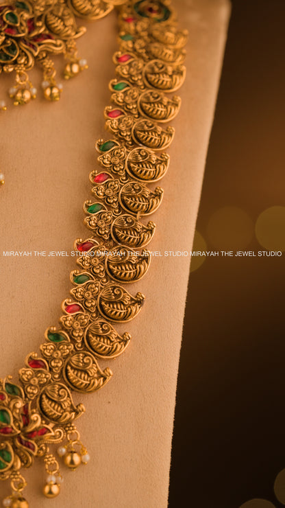 MAYURA RAJASI  BRIDAL COMBO WITH HIP CHAIN