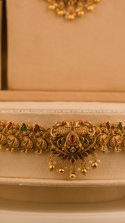 MAYURA RAJASI  BRIDAL COMBO WITH HIP CHAIN
