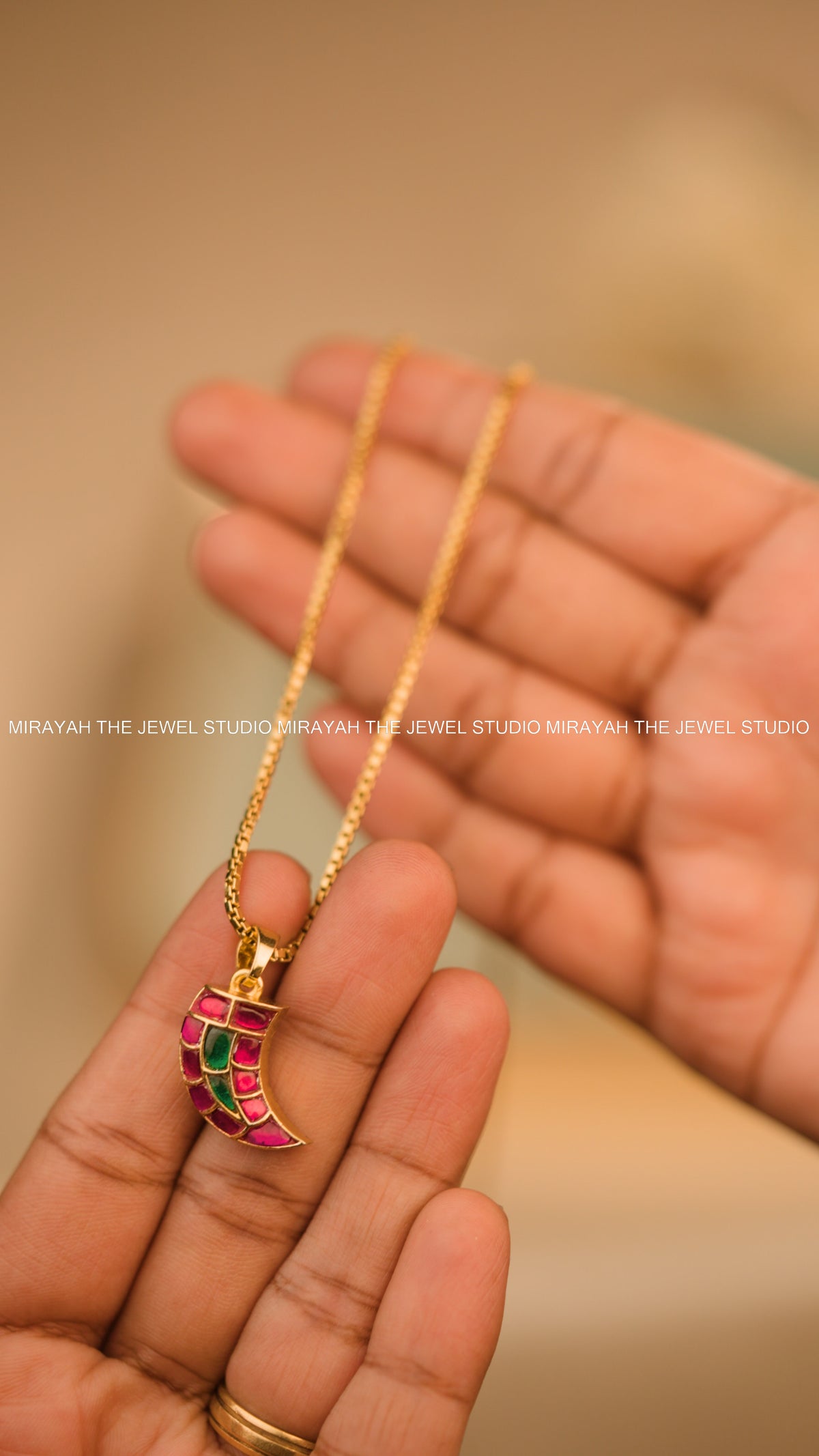 PREMIUM RUBY LUNA CHAIN (UNISEX)