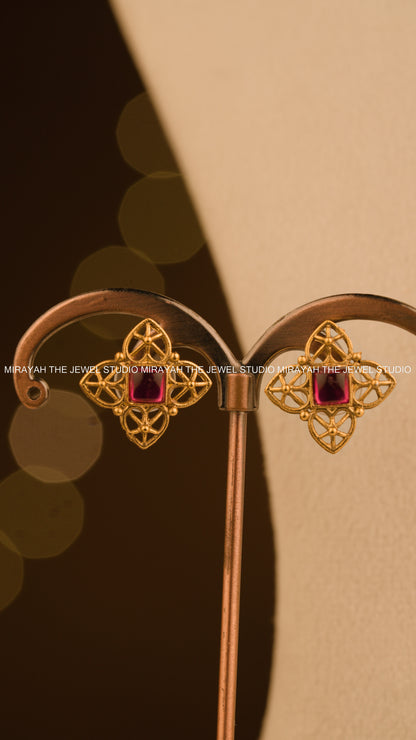 JEWEL MOSAIC CHOKER/ NECKLACE - RUBY