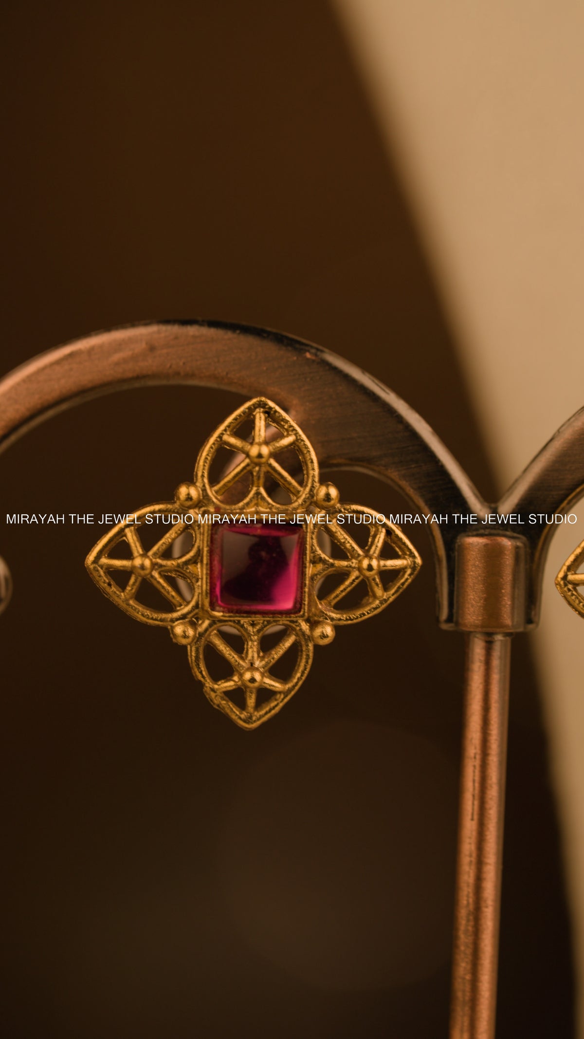 JEWEL MOSAIC CHOKER/ NECKLACE - RUBY