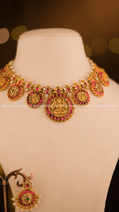 RUBY AURA TEMPLE NECKLACE
