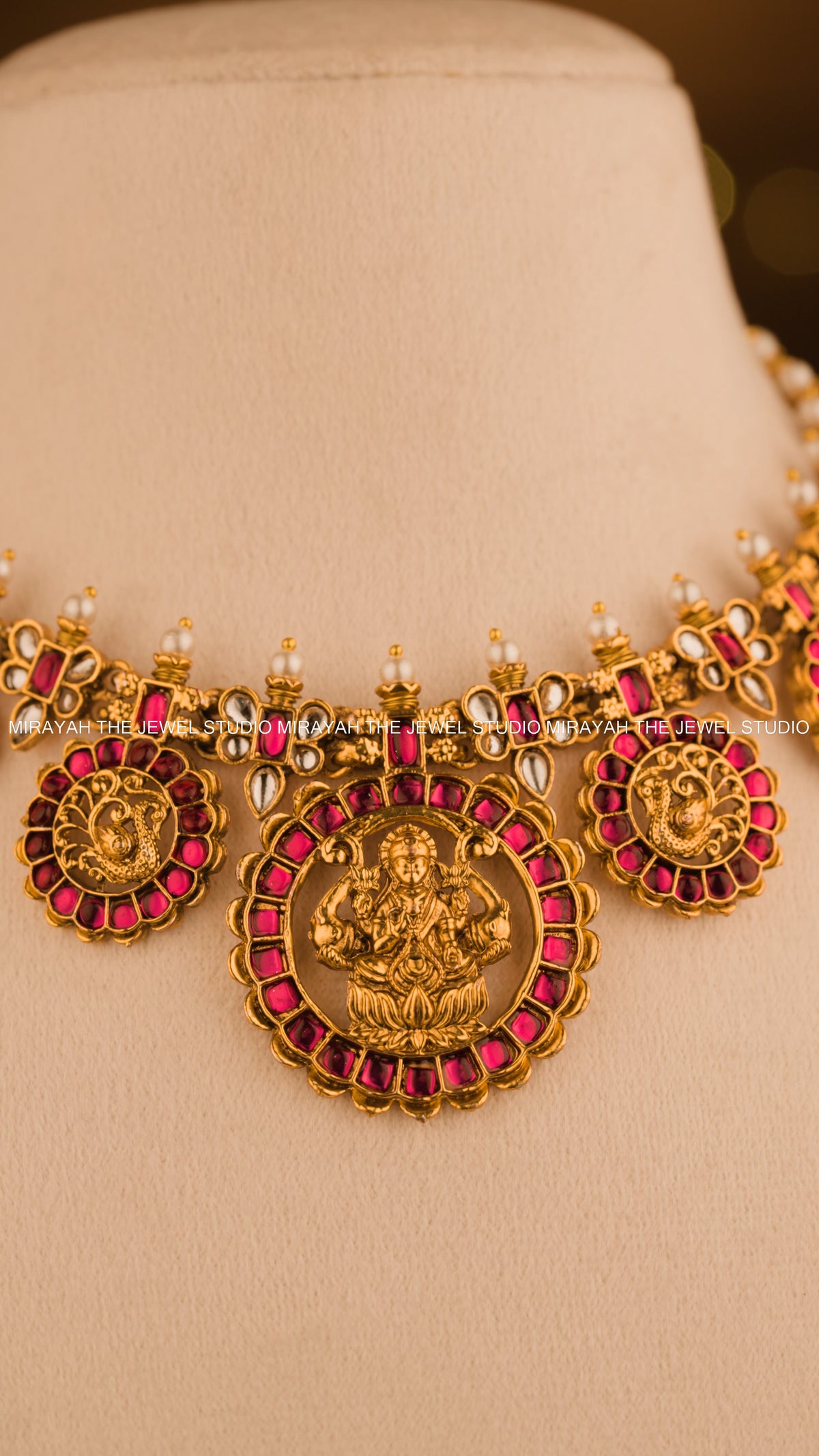 RUBY AURA TEMPLE NECKLACE