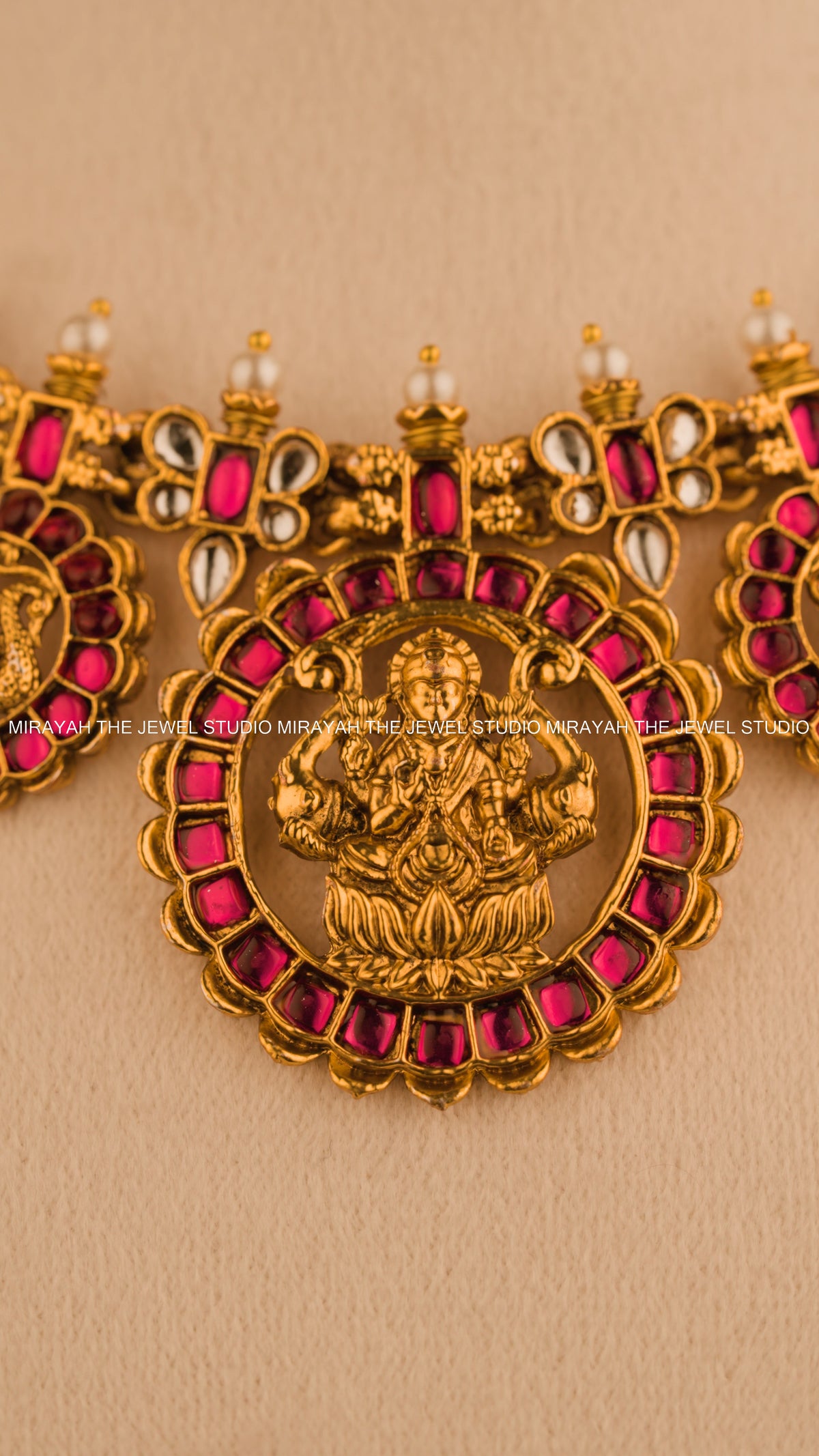 RUBY AURA TEMPLE NECKLACE