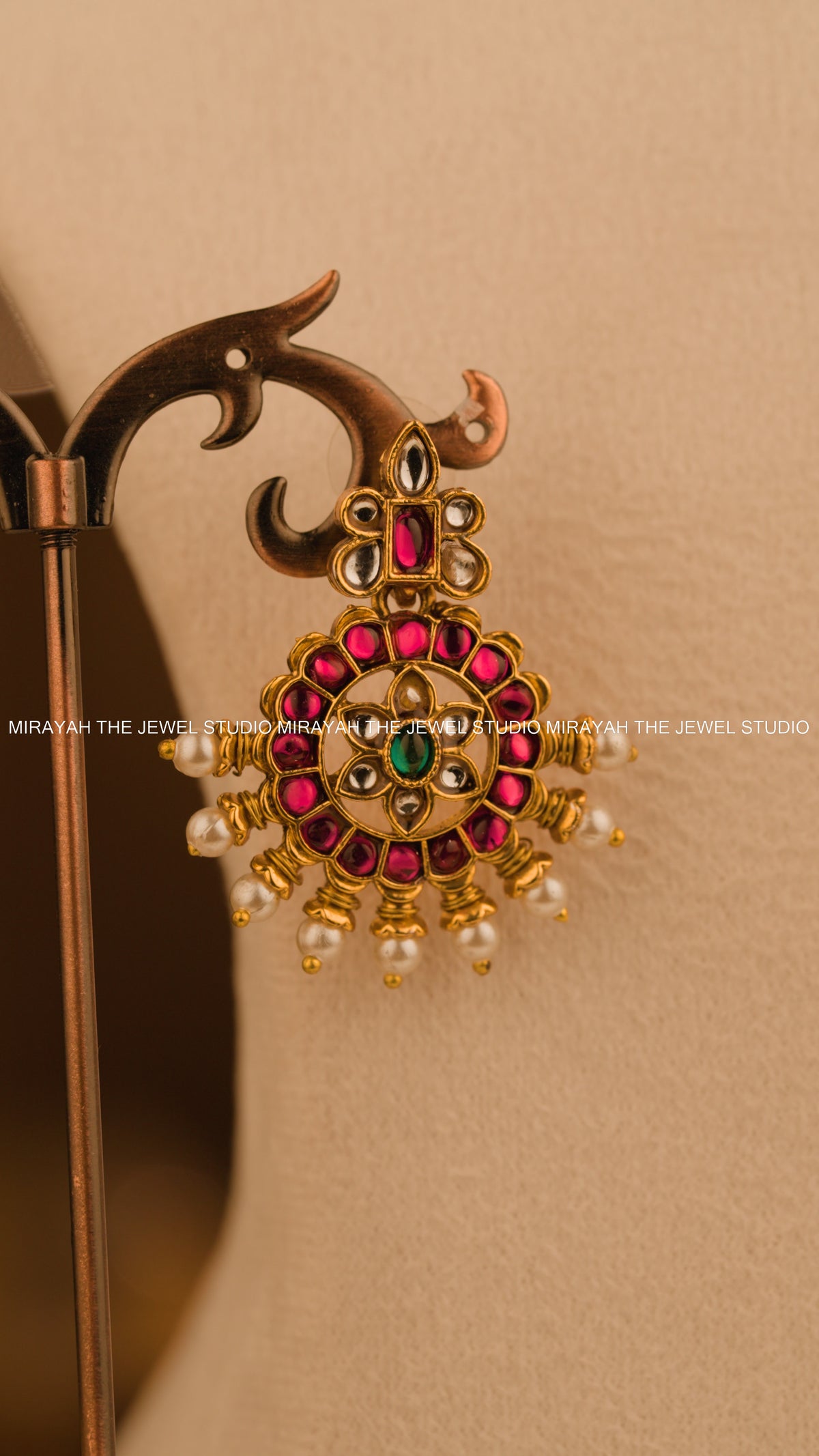 RUBY AURA TEMPLE NECKLACE