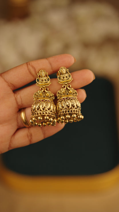 PREMIUM ANTIQUE ELEPHANT JHUMKA
