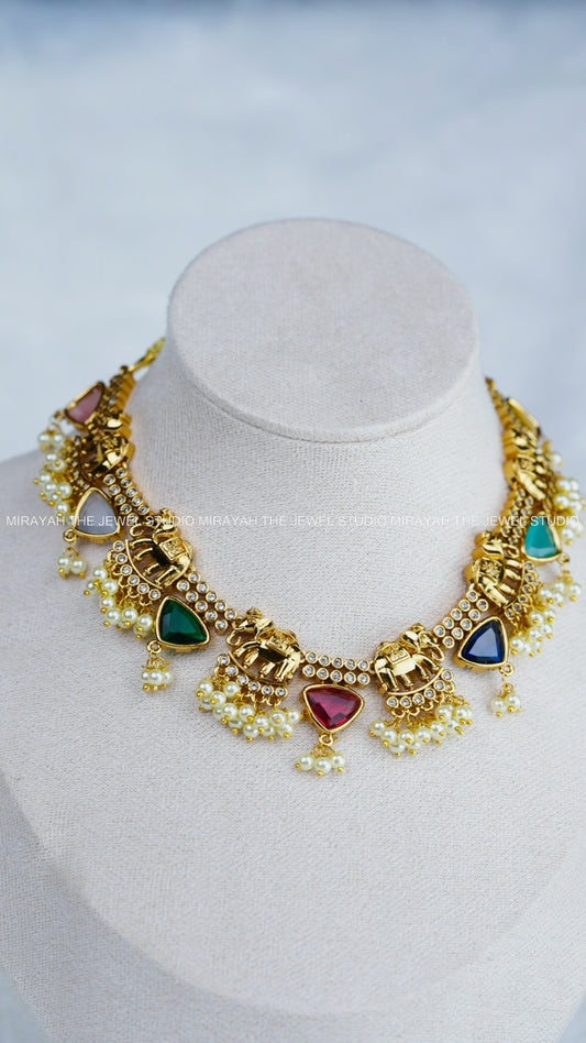 AD TUSKER SEQUENCE NECKLACE - MULTI