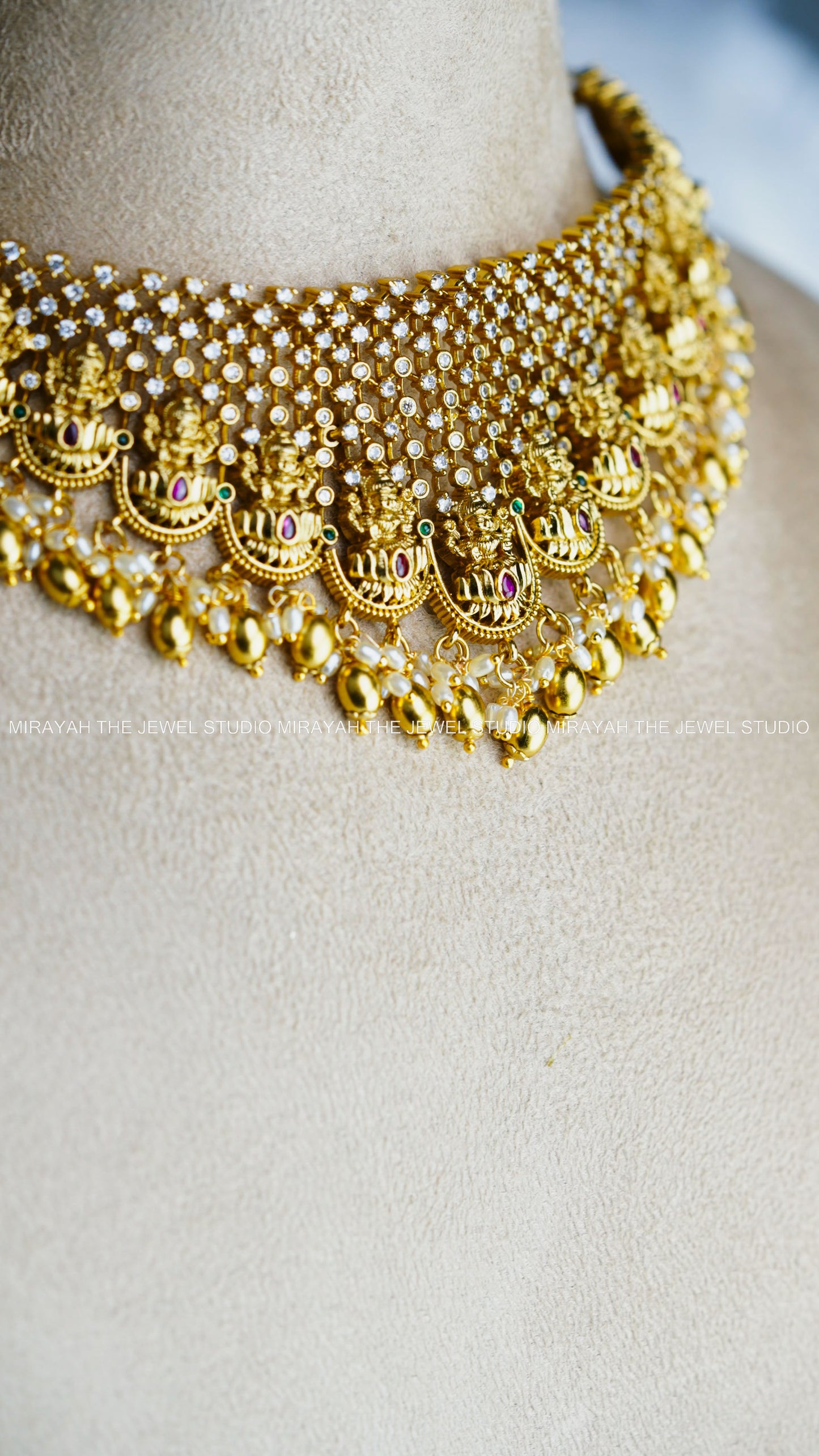 LAKSHMI AD RICE PEARL CHOKER