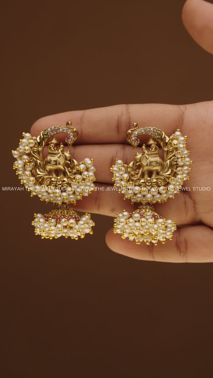 GAJA VASTRA PEARL EARRINGS