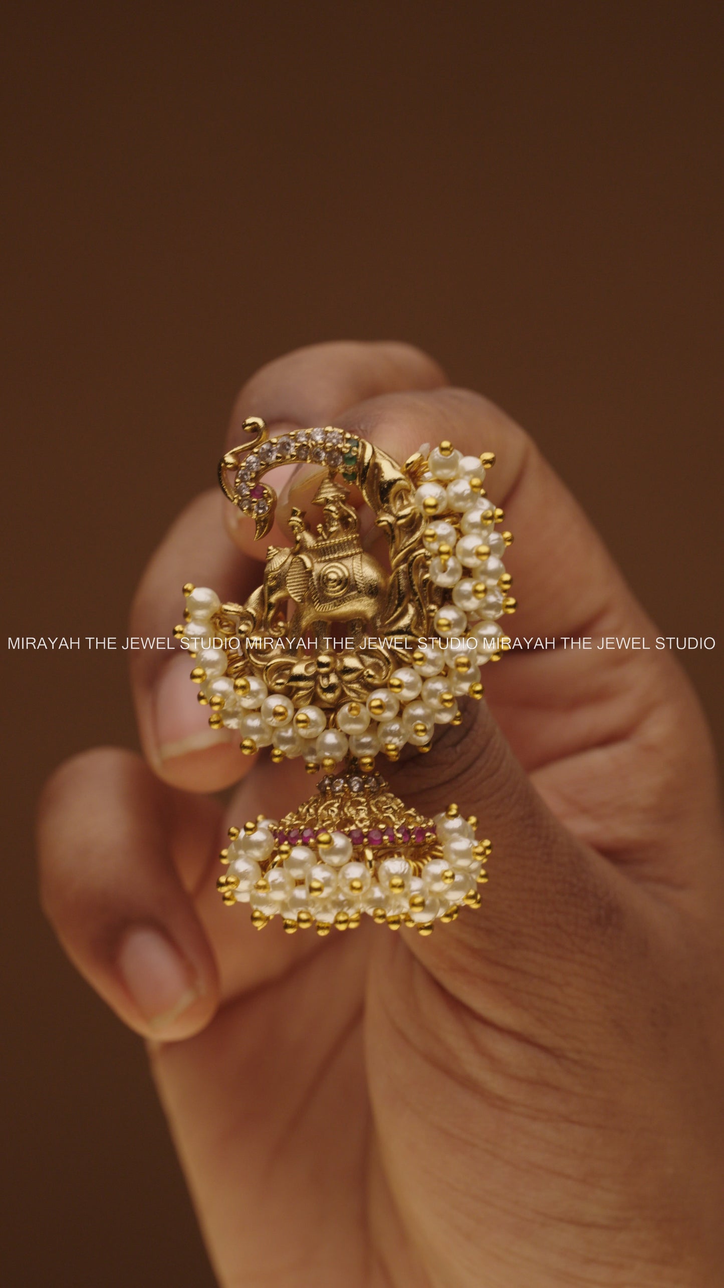 GAJA VASTRA PEARL EARRINGS