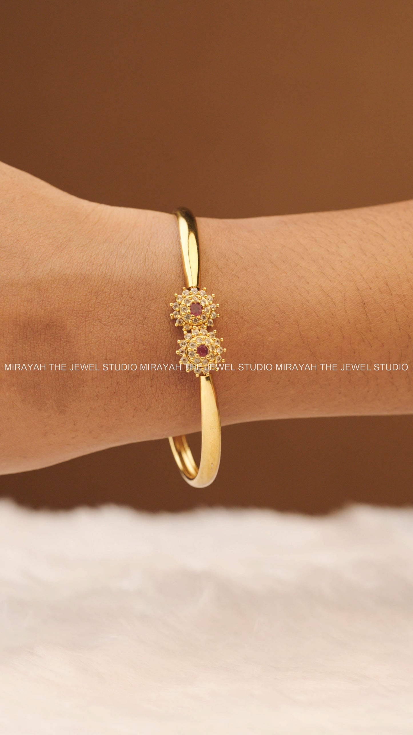 SOFT SPARKLE BRACELET (FREE SIZE) - PINK