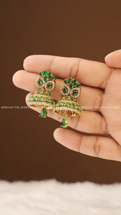 EMERALD BELLE JHUMKA