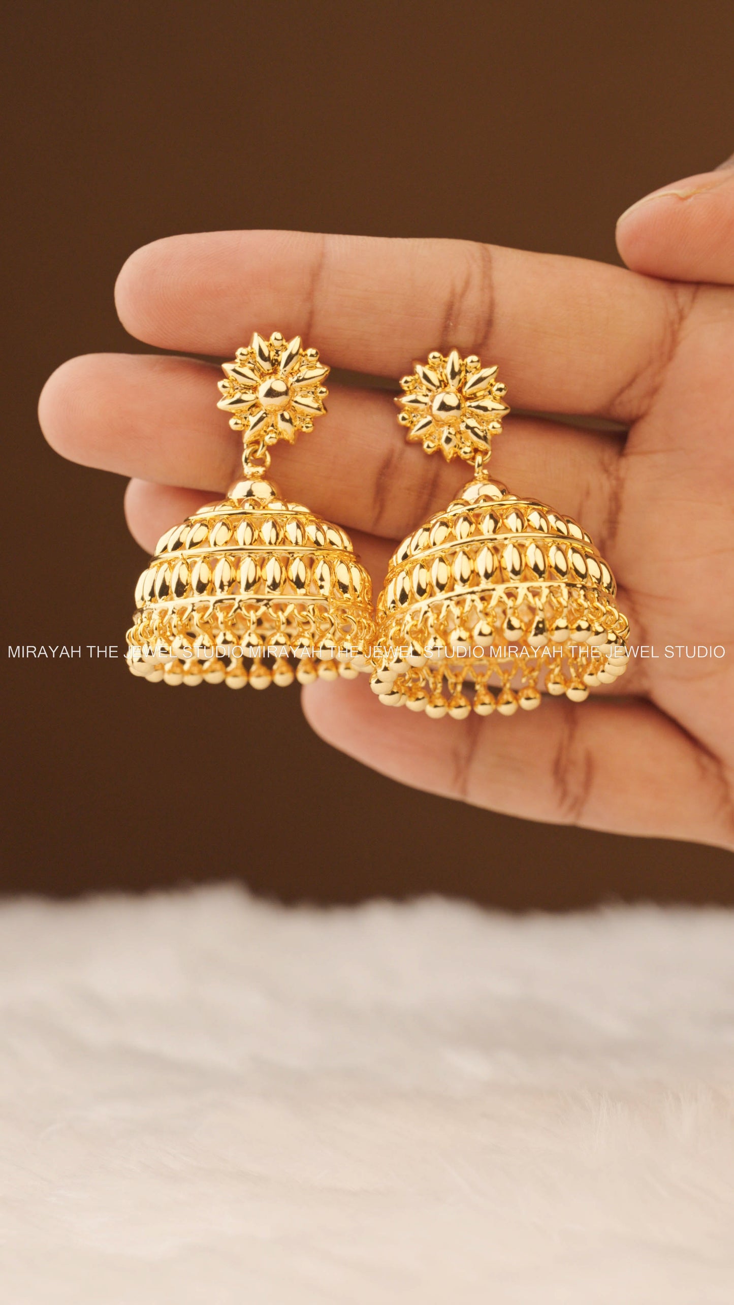 SHUBHARANG BELLS JHUMKA / EARRING (GOLD PLATED)